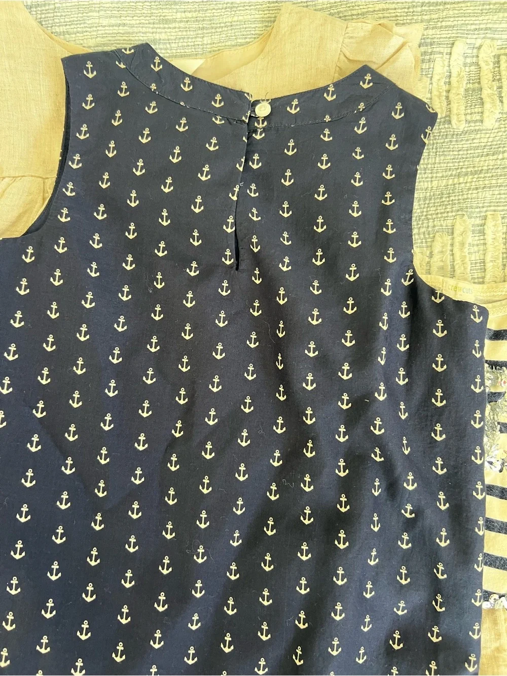 Crewcuts Navy Dress with White Anchor Print and other preppy nautical items